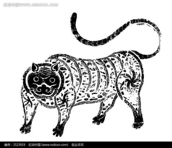 中国古典图案-老虎