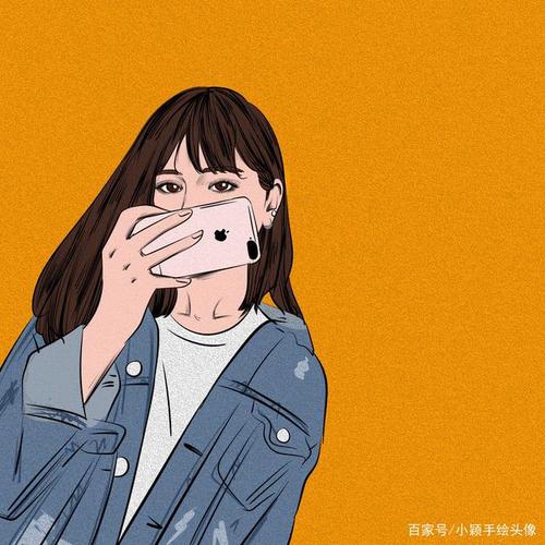 卡通手绘头像,成熟也能很可爱,卡通同样很稳重