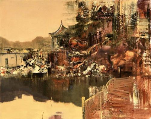 80×100cm 布面油画 2020年 导师推荐语 曹昕是工作室内年轻的老班长