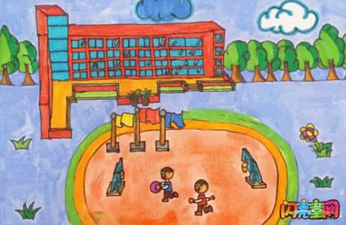 我心中的小学儿童画绘画作品图片大全