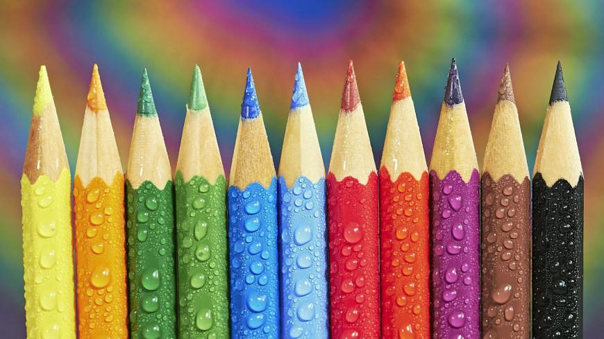 彩色铅笔手机壁纸