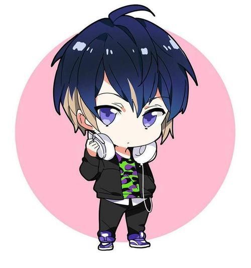 q版卡通人物绘画,画风呆萌可爱,闪烁的大眼睛超