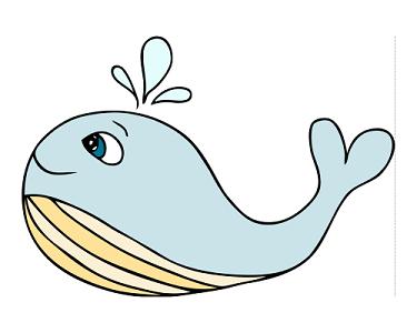 可爱鲸鱼卡通图片