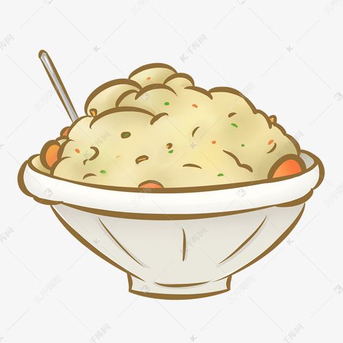 手绘卡通土豆泥插画