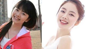 从谭松韵刚出道的时候照片可以看出,谭松韵是娃娃脸,脸型又肉又圆