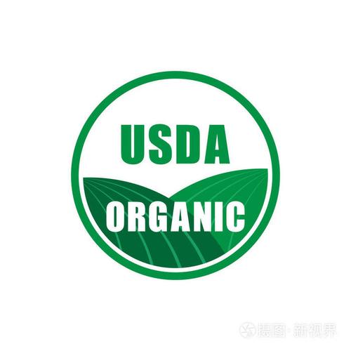 美国农业部有机认证邮票符号没有转基因矢量图标