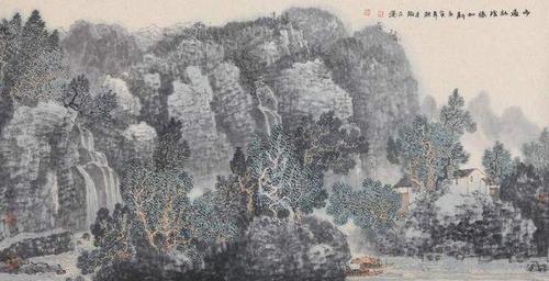 画家张树立山水画欣赏,气厚乃苍,神和乃润