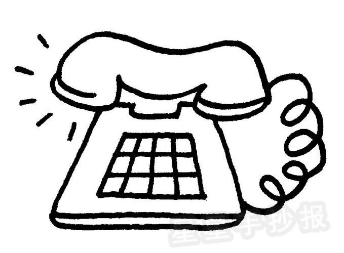 电话简笔画怎么画