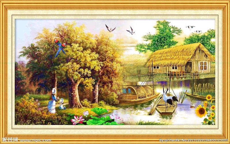 家乡风景画 风景画作品小说大全_家乡风景画简单又漂亮