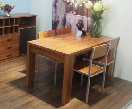 北京正时家具柚木色3007餐椅 3013餐椅