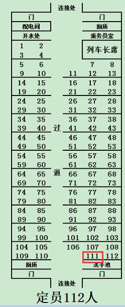 t169次列车05车厢111号是窗口位置吗?
