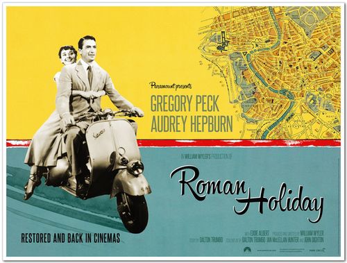 3 原版授权 装饰画 艺术电影 电影海报 奥黛丽赫本 罗马假日