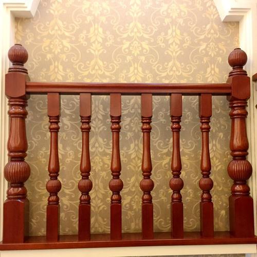 别墅实木楼梯护栏扶手家用实木栏杆,室内窗户护栏实木