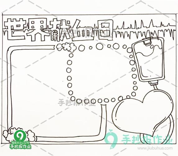 世界献血日手抄报