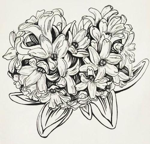 风信子简笔画图片_风信子儿童绘画作品图集