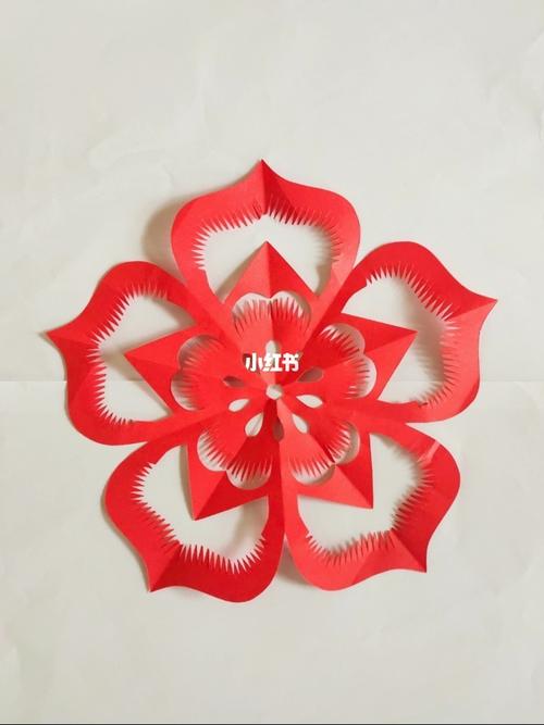五角星花心剪纸视频教程!_剪纸_教程_手工制作_手工_兴趣爱好_手工