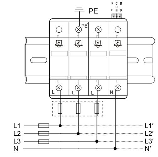 浪涌保护器怎么接线和安装