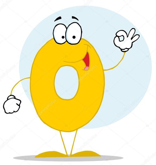 名称:可爱的卡通数字-0