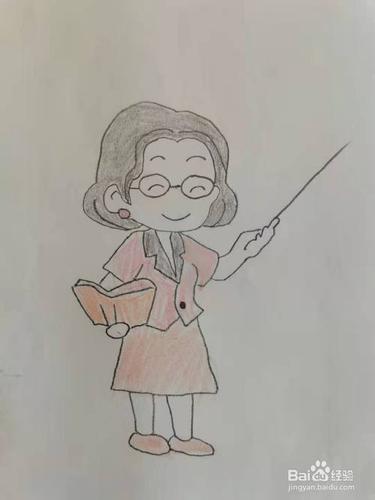 女教师怎么画