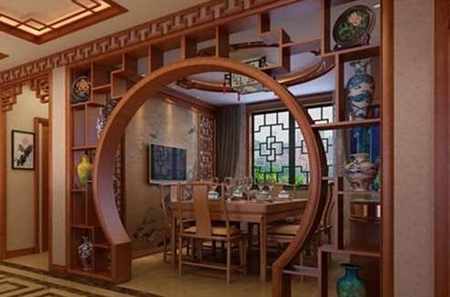 9.如何布置博古架隔断?