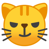 下载06苦笑的猫的emoji表情大图