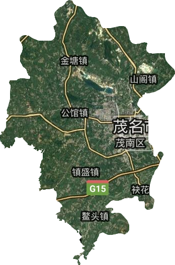 茂南区高清卫星地图,茂南区高清谷歌卫星地图