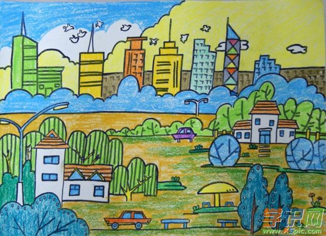 中学生科技绘画作品图片