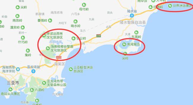 槟榔谷和呀诺达雨林,位于保亭黎族苗族自治县,交通较为不便,可从三亚