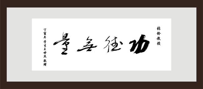 合肥信息学院王世杰赠匾张铃教授功德无量