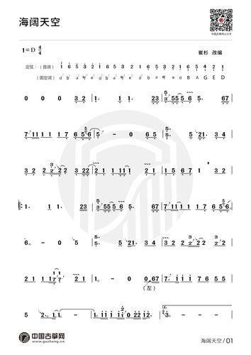 流行古筝曲:《海阔天空》