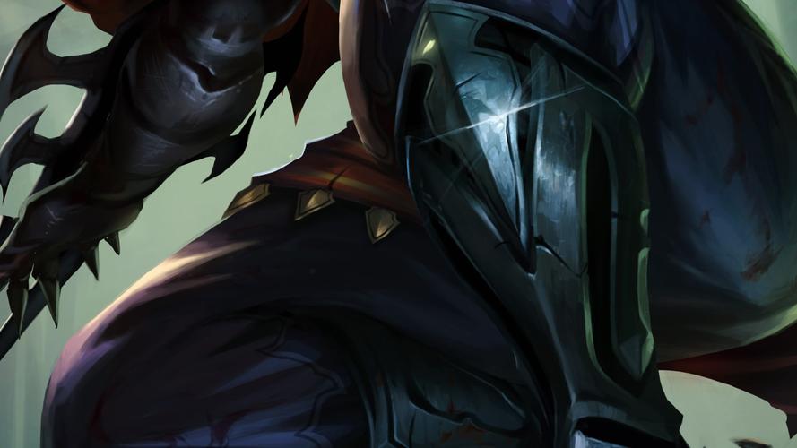 lol:英雄联盟 劫,faker的成名英雄,原画壁纸创作过程