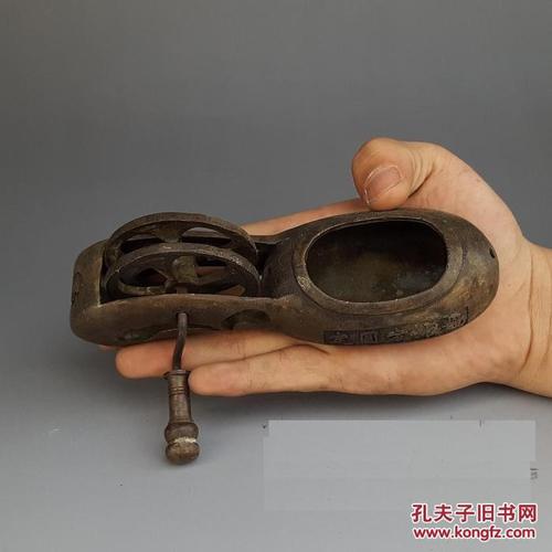 纯铜墨斗摆件线墨古代木工用品