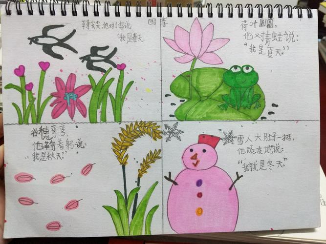 一(6)优秀绘图日记《四季》