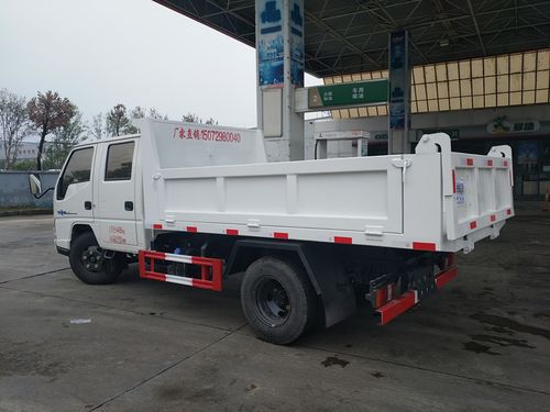 蓝牌双排座自卸车图片