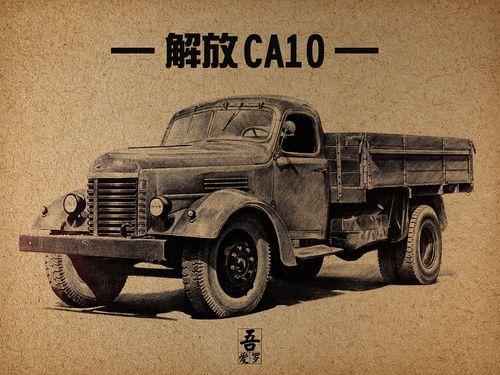 吾爱罗_手绘《新中国第一辆汽车》