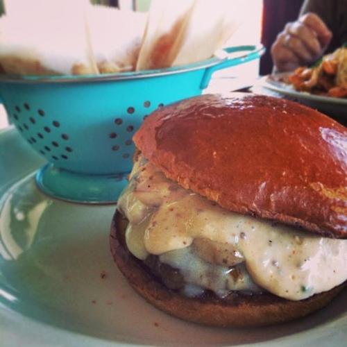 the cajun meatloaf burger