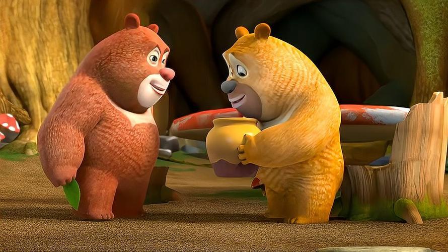 熊熊乐园熊二的蜂蜜被守护神找回来他有大尾巴到底长啥样