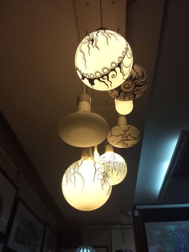 麦平灯饰手绘