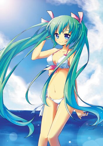 初音歌姬 vocaloid 泳衣