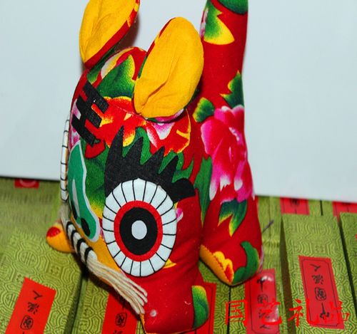 精美布老虎 纯手工制作 民间工艺品 陕北特色西北布艺