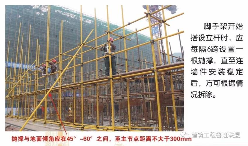 [分享]脚手架搭设的实例演示,外行都看懂了!