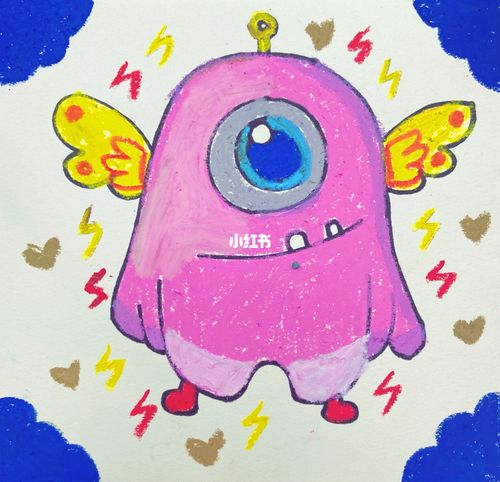 我的情绪小怪兽90_怪兽_儿童画_文化_绘画