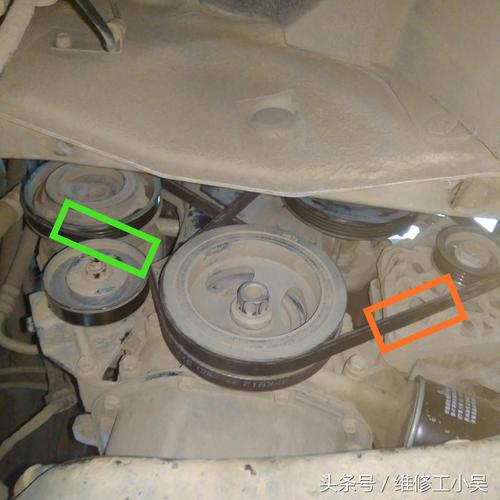 12年k5发电机皮怎么安装k5发电机皮带松
