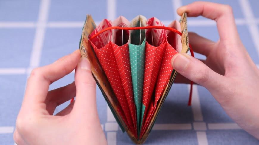 几张彩纸教你折出实用卡包,再多