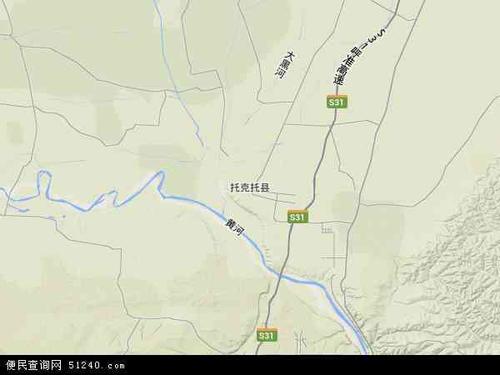 托克托县地图 - 托克托县卫星地图 - 托克托县高清