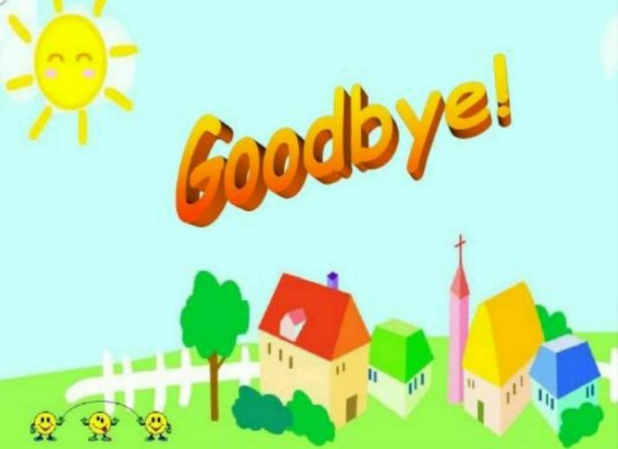 小朋友们,下课啦,再见,我们下次见!