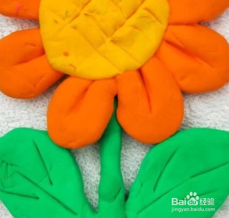 彩泥向日葵制作方法