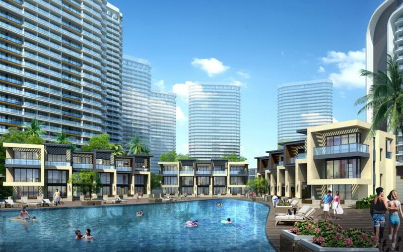 度假项目——"虹海金岸·外海,不止于度假",同时项目延续虹海湾一期