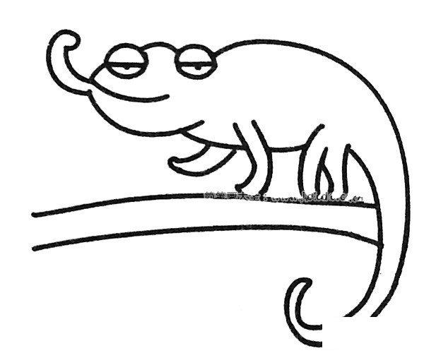 六张可爱的蜥蜴简笔画图片