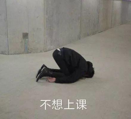 搞笑一组很丧的表情包,快点下课